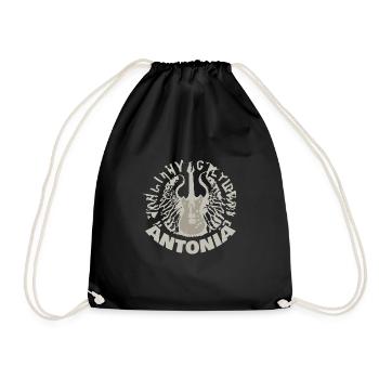 Gitarre Antonia - Turnbeutel - Schwarz - Vorne