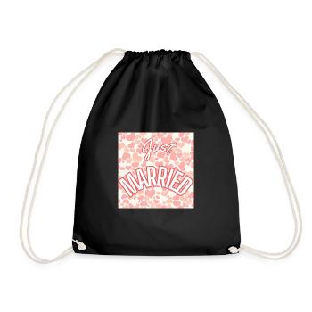 VALENTINE'S DAY,BACHELORETTE PARTY,I LOVE YOU,I LOVE YOU,LOVE - Drawstring Bag - black - Front