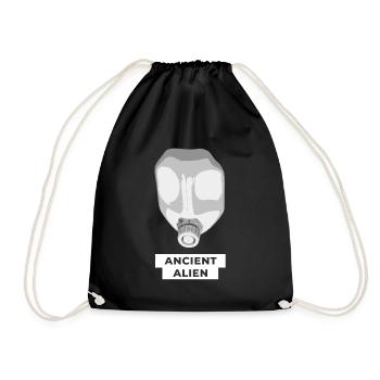 Ancient Alien Skull - Drawstring Bag - black - Front