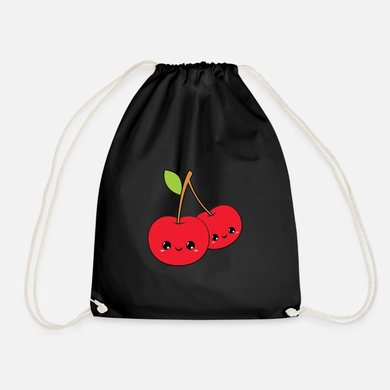 smiling cherry, cerise douce - Sac de sport léger - noir