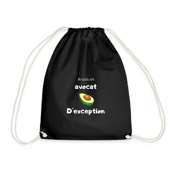 Je suis un avocat d'exception ! cadeau humour - Sac de sport léger - noir - Devant