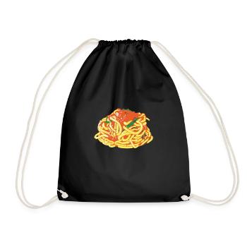 Spaghetti - Drawstring Bag - black - Front