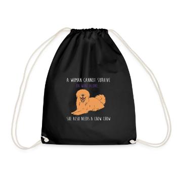 Chow Chow Chien - Sac de sport léger - noir - Devant