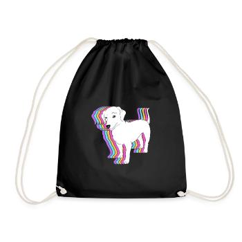 Redbone Coonhound - Drawstring Bag - black - Front