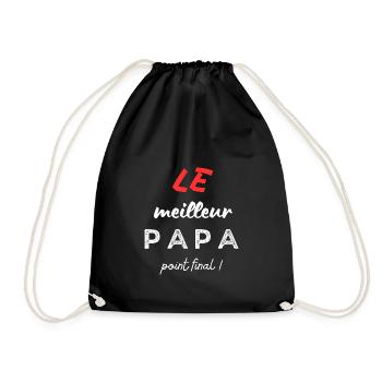 LE meilleur papa, point final ! - Sac de sport léger - noir - Devant