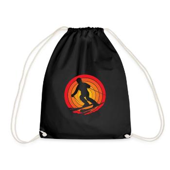 Ski Ski Holiday - Drawstring Bag - black - Front