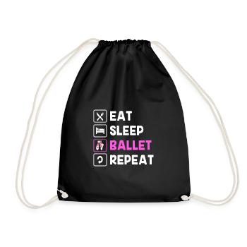 Ballet Ballet Dancer - Drawstring Bag - black - Front