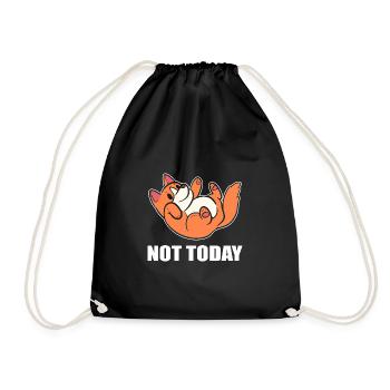 Chien Corgi - Sac de sport léger - noir - Devant