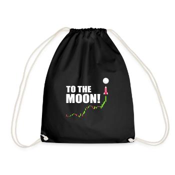 Bitcoin à la lune - Sac de sport léger - noir - Devant
