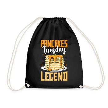 Pancakes tuesday legend - Turnbeutel - Schwarz - Vorne