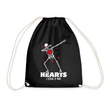 I Steal X-Ray Hearts - Turnbeutel - Schwarz - Vorne