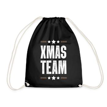 Xmas Team - Drawstring Bag - black - Front