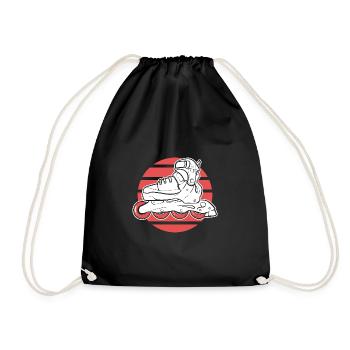 Roller Skating Roller Skates Inline Skates - Drawstring Bag - black - Front