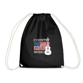 Musique country - Sac de sport léger - noir - Devant