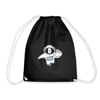 Bitcoin - Drawstring Bag - black - Front