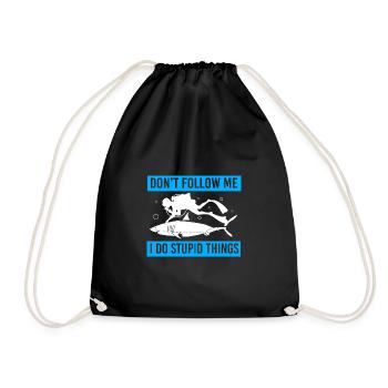 Dive - Drawstring Bag - black - Front