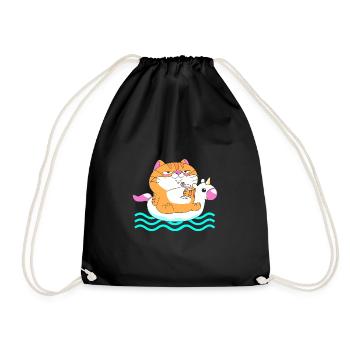 Pool Party - Drawstring Bag - black - Front