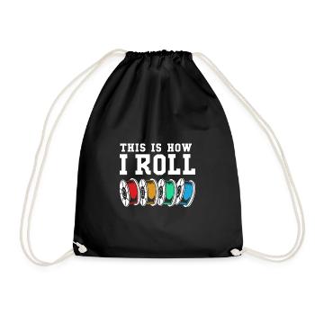 3D Printing Printing Prototype - Drawstring Bag - black - Front