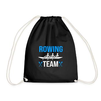 Rowing Team Rowing Rowing Rowing Boat Rowers - Drawstring Bag - black - Front
