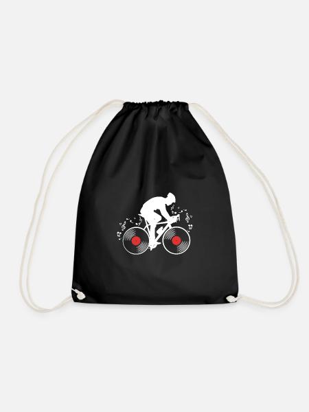 Vinyl - Drawstring Bag - black