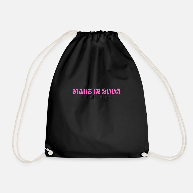 Made in 2005 - Perfection since day 1 - Drawstring Bag - black