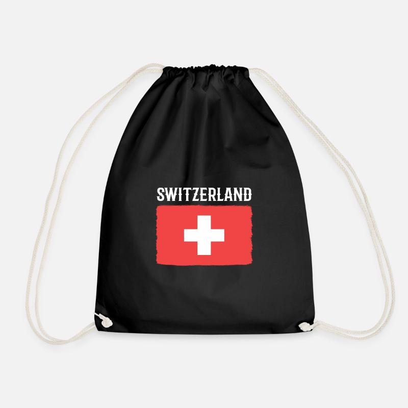 Schweiz Schweizer Schweizerdeutsch - Turnbeutel - Schwarz