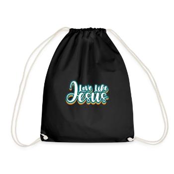 L’amour comme Jésus Dicton chrétien - Sac de sport léger - noir - Devant
