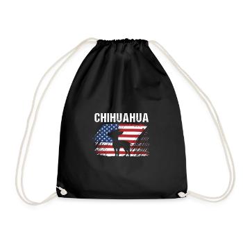Chihuahua - Drawstring Bag - black - Front