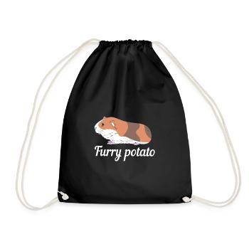 Guinea pig - Drawstring Bag - black - Front