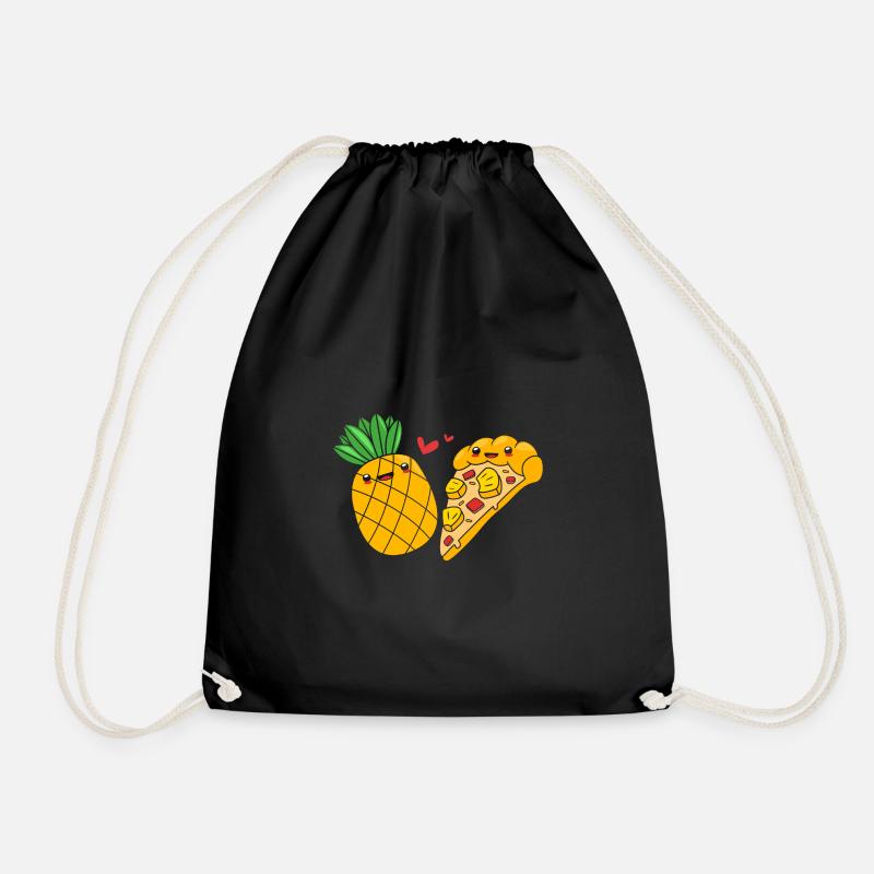 Pizza Hawaii Pizza Ananas - Turnbeutel - Schwarz