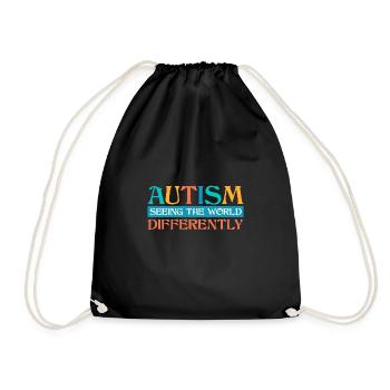 Autism Seeing The World Differently - Drawstring Bag - black - Front