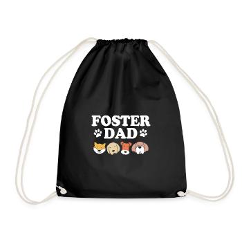 Dog Rescue Animal Rights Animal Rescue Animal Shelter - Drawstring Bag - black - Front