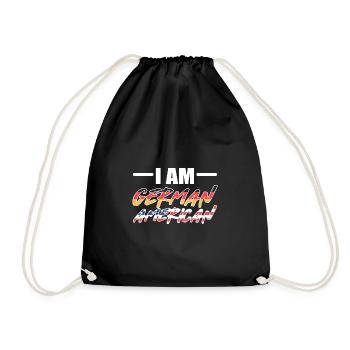 American German - Drawstring Bag - black - Front