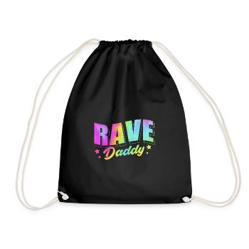 Rave Raver Techno music Techno bass Mischpult - Turnbeutel - Schwarz - Vorne
