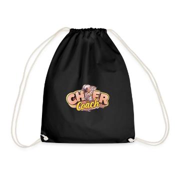 Cheerleading a Sport Tumbles and Lifts Spirits - Turnbeutel - Schwarz - Vorne