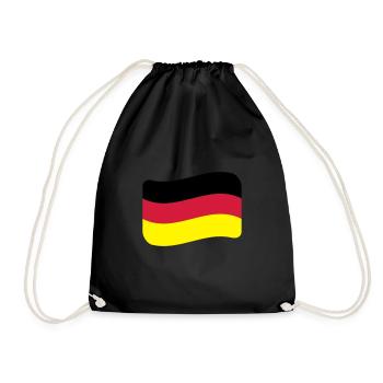 Allemagne Drapeau Nation allemande - Sac de sport léger - noir - Devant