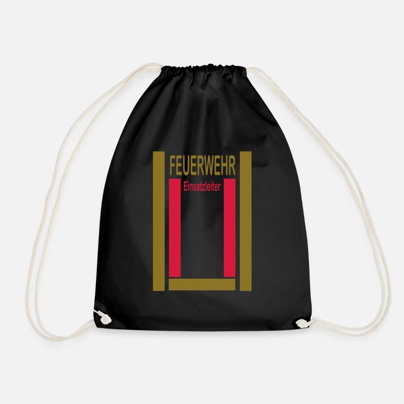 Feuerwehr Einsatzleiter - Turnbeutel - Schwarz