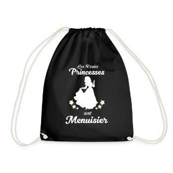 Menuisier cadeau humour - Sac de sport léger - noir - Devant