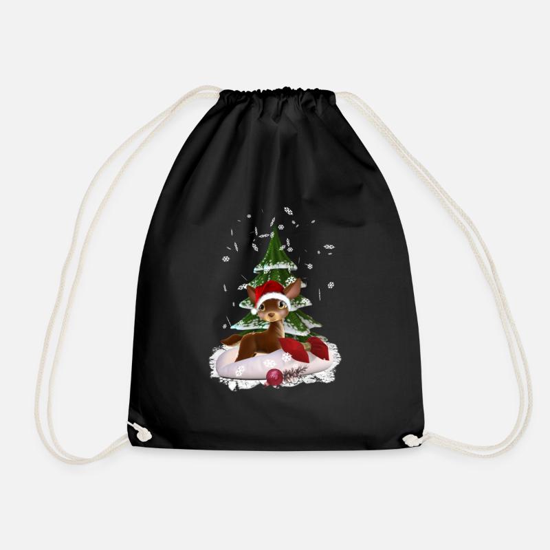 Weihnachtsgeschenk - Turnbeutel - Schwarz