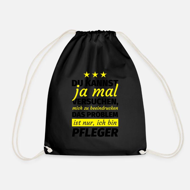 Pfleger Geschenk - Turnbeutel - Schwarz