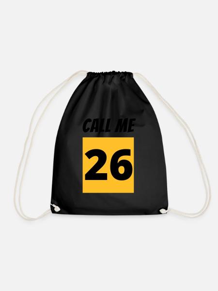 Call Me 26 - Turnbeutel - Schwarz
