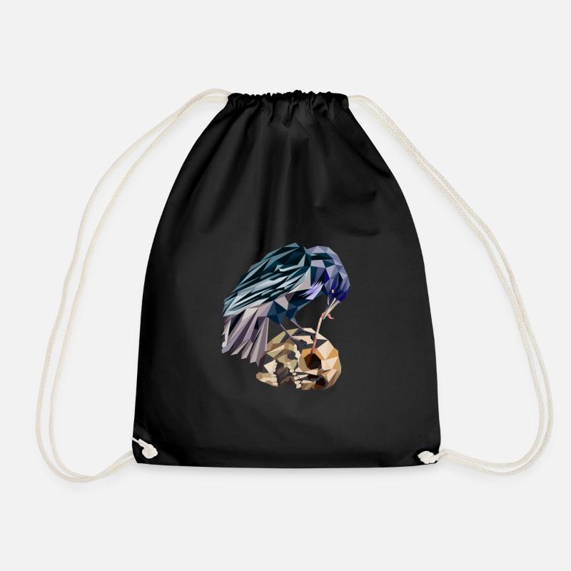 cubicraven - Drawstring Bag - black