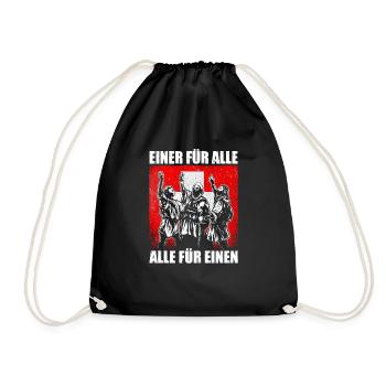 Schweiz Schweizer Rütlischwur Patriot Geschenk de - Turnbeutel - Schwarz - Vorne