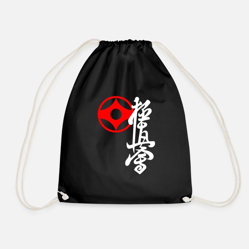 Kyokushinkai karate - Drawstring Bag - black