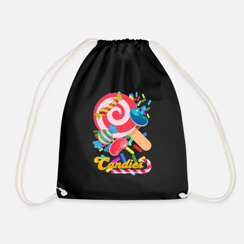candies - Turnbeutel - Schwarz