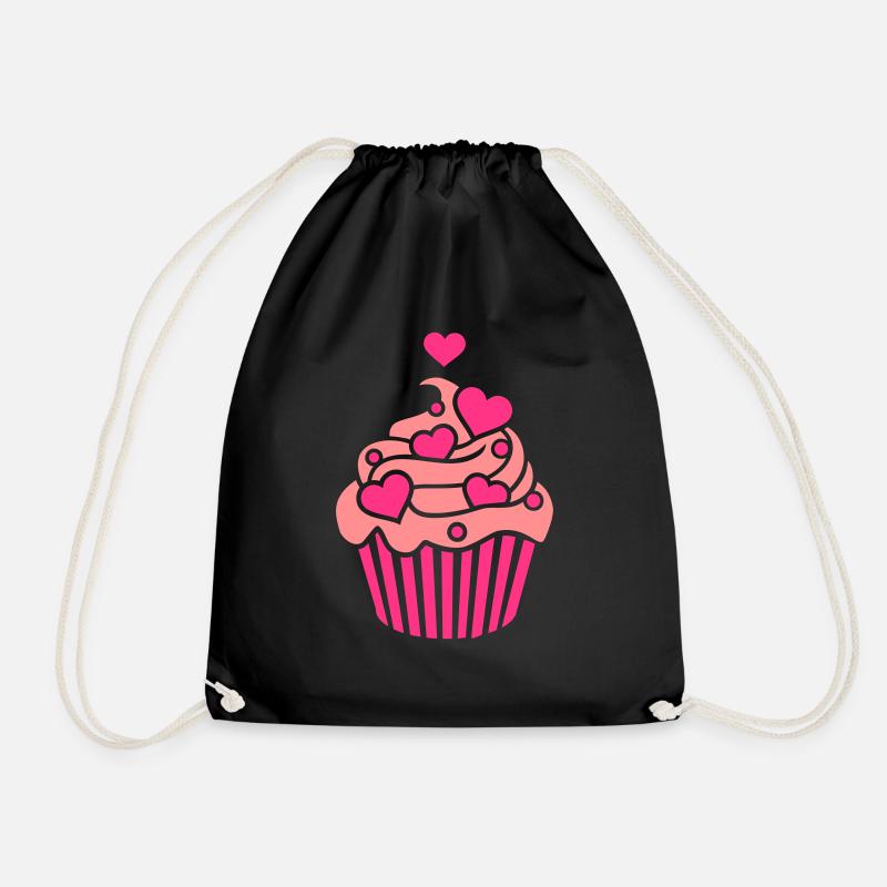 Cupcake - Turnbeutel - Schwarz