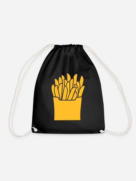 Pommes - Turnbeutel - Schwarz