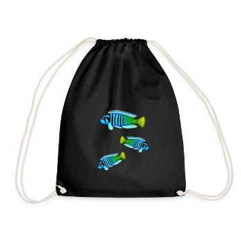 Perche Poisson Perche Colorée Malawi Africain - Sac de sport léger - noir - Devant