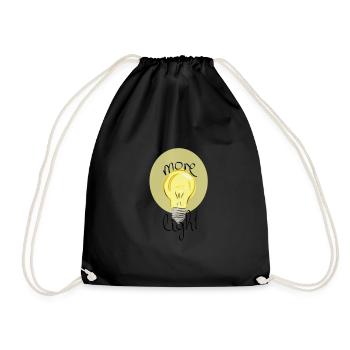 Plus de lumière - Sac de sport léger - noir - Devant