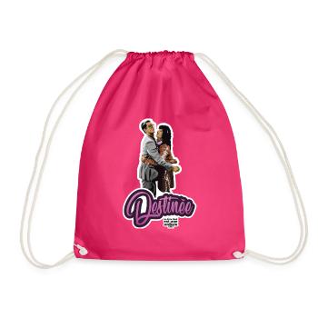 Cult film - Santa Claus is garbage -Destiny - Drawstring Bag - fuchsia - Front